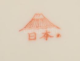 2 darab japán vékonyporcelán csésze alátéttel, d: 13 cm