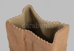 Rosenthal zacskó alakú design váza, jelzett, hibátlan, m: 10 cm