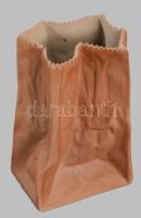 Rosenthal zacskó alakú design váza, jelzett, minimális kopással, m: 15 cm