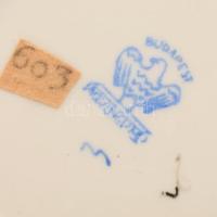 Aquincum 4 darab szuvenír tárgy, magyar mintákkal, Balaton, Pécs, Parlament, jelzett, m: 9 cm alatt