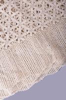 Régi pamut asztalterítő, d: 110 cm