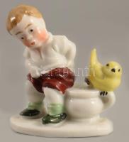 2 darab gyermekjáték porcelán figura, m: 5,5 cm