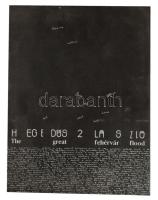 1990 Hegedűs 2 László (1950-) : A nagy fehérvári árvíz. The great Fehérvár flood. Esterházy Péter be...