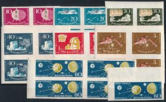 1959 Nemzetközi geofizikai év vágott sor négyestömbökben (16.000)