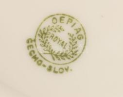 cca 1920/30 Epiag vékonyporcelán csésze alátéttel, jelzett, hibátlan, d: 13 cm