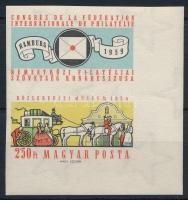 1959 FIP II. vágott szelvényes ívsarki bélyeg