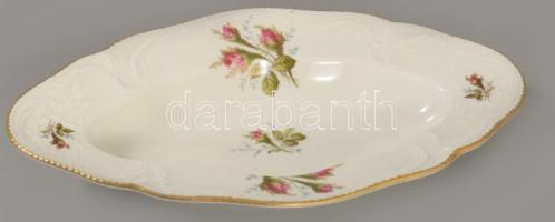 Rosenthal plasztikus mintás 5 darab süteményes tányér és kínáló, jelzett, d: 16 cm, h: 26 cm