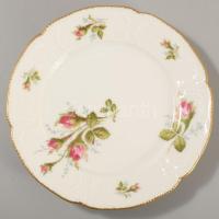 Rosenthal plasztikus mintás 5 darab süteményes tányér és kínáló, jelzett, d: 16 cm, h: 26 cm