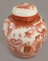 Kínai porcelán teafűtartó, hibátlan, m: 11 cm