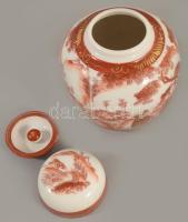 Kínai porcelán teafűtartó, hibátlan, m: 11 cm