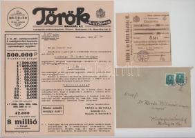 1935. "34. Magyar Királyi Osztálysorsjáték" 1. osztály egynyolcad sorsjegye "C",...