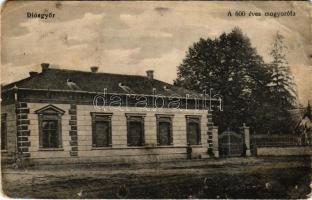 1917 Diósgyőr (Miskolc), a 600 éves mogyorófa. Grünwald Ignác kiadása (EB)