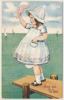 1929 Wien, Vienna, Bécs; Gruß aus Wien. Wiener Kunstverlag E. Schreier, leporellocard with 10 small ...