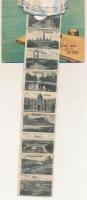 1929 Wien, Vienna, Bécs; Gruß aus Wien. Wiener Kunstverlag E. Schreier, leporellocard with 10 small ...