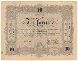 1848. 10Ft "Kossuth bankó" "I. Gx. 10270 70" T:F Adamo G111