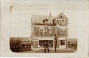 Ústí nad Labem, Aussig an der Elbe (?); shop of Johann Ramisch. photo (EB)