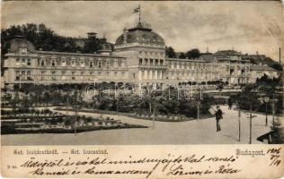 1906 Budapest II. Szent Lukács fürdő. Tóth Károly és Schwartz Antal kiadása (EB)