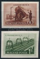 1952 Vasutasnap vágott sor (7.000)