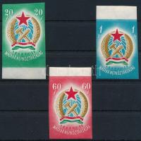 1949 Alkotmány I. vágott vízjeles ívszéli sor (40.000)