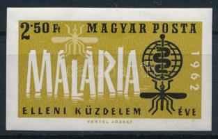 1962 A malária elleni küzdelem éve I. vágott bélyeg