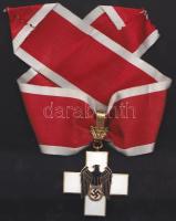 Német 3. Birodalmi orvosi fehér sasrend kitüntetés nyakszalaggal és eredeti dobozban T:2