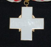 Német 3. Birodalmi orvosi fehér sasrend kitüntetés nyakszalaggal és eredeti dobozban T:2