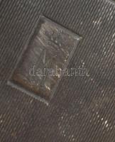 Ezüst (Ag) tárca. 1937-1966 közötti fémjel, 800 ezrelékes ezüst, mesterjegy, 8x5 cm, bruttó 49g