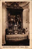 1943 Balatonfüred-gyógyfürdő, kápolna főoltára, belső (szakadás / tear)