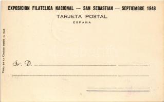 San Sebastián, Exposicion Filatelica Nacional Septiembre 1948 / National Philatelic Exhibition Septe...