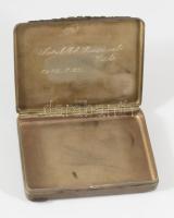 Ezüst (Ag) tárca. 1937-1966 közötti fémjel, 800 ezrelékes ezüst, mesterjegy, ajándékozási véset, 8x6...