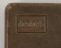 Ezüst (Ag) tárca. 1937-1966 közötti fémjel, 800 ezrelékes ezüst, mesterjegy, ajándékozási véset, 8x6...