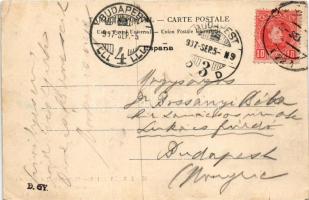 1907 San Sebastián, Plaza de la Constitution, Casa Consistorial / square, town hall, market (EK)