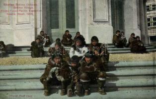 Siberian Eskimo children at the 1909 Alaska Exposition in Seattle