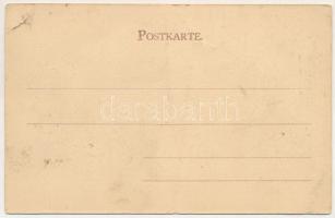 München, Louisenstrasse mit Prof. Fr. v. Lenbach's Wohnhaus. Ottmar Zieher / street view, villa...