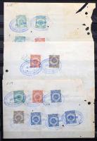 Peru 600 db okmánybélyeg okmányokon és kivágásokon, 16 lapos A/4 berakóban