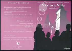 2010 Nádler István (1938-) festőművész kiállításának meghívója (Balatonfüred, Vaszary Villa), rajta ...