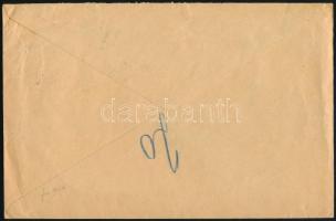 1930 Nagyalakú ajánlott levél Nordkap bélyegekkel Hollandiába