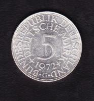 NSZK 1972G 5M Ag T:1/2 apró ph.