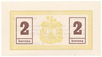 1919. Miskolc 05.14. 2K "Miskolcz város" utalvány-jegye "Z 05114" sorszámmal T:AU Hungary / Miskolc 14.05.1919. 2 Korona "Miskolcz város" with "Z 05114" serial number C:AU