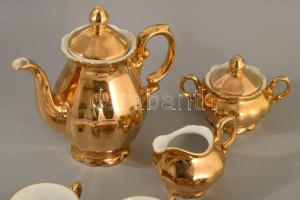 Bavaria teljesen aranyozott kávés / mokkás készlet, csészealjak nélkül, m. 18 cm