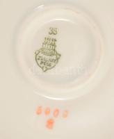 Zsolnay cukortartó, pajzspecséttel, jelzett, 15x9 cm