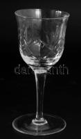 5 darab kristály likőrös pohár, hibátlan, m: 14 cm