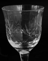 5 darab kristály likőrös pohár, hibátlan, m: 14 cm