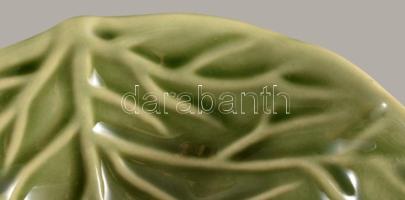 Salátalevél alakú köretes tál készlet, hibátlan, d: 13 cm