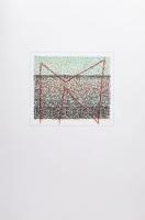 Hajdú László (1938-): Szféra. Szitanyomat, papír. Jelzett. Művészpéldány AE/V számozással. 24x48,5 c...