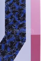 Hajdú László (1938-): Út a végtelenbe, 1986. Szitanyomat, papír. Jelzett. 25/5. számozással. 76,5x45...