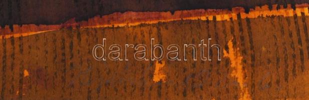 Hajdú László (1938-): Fekete eső, 2006. Ecolin, kréta, papír. Jelezve jobbra lent. Hátoldalán autogr...