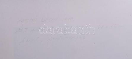 Hajdú László (1938-): Út a végtelenbe, 1999. Akril, kártyapapír. Jelezve jobbra lent. Hátoldalán aut...