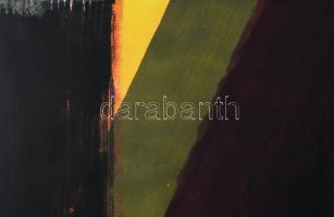 Hajdú László (1938-): Fény és árnyék, 2012. Akvarell, papír. Jelezve jobbra lent. Hátoldalán autográ...