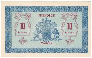 1919. Miskolc 1919.05.14. 10K "K) 141 77" "Miskolcz város" utalvány-jegye T:AU
...